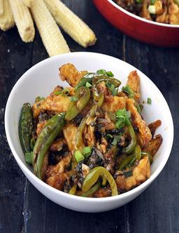Babycorn pepper fry dry