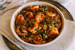 Chilli oyster prawns dry