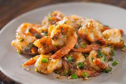 Prawns with mushroom & bamboo shoot dry