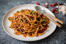 Veg chilli garlic noodles