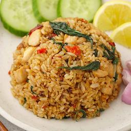 Chicken chilli basil thai rice