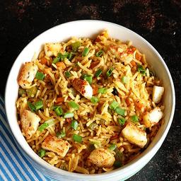 Pork golden onion & mushroom fried rice