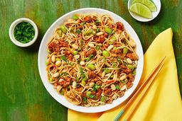 Pork ginger capsicum noodles