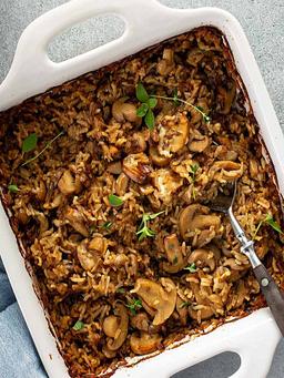 Seafood golden onion & mushroom fried rice