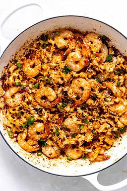 Seafood chilli garlic noodles