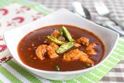 Chilli prawns gravy