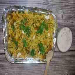 Jodhpuri pulao with raita