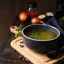 Clear soup