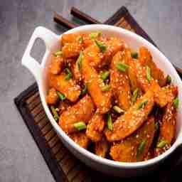 Honey chilli potato