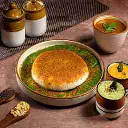 Brahmins thatte idli(1pcs) + uddina vada(1pcs)