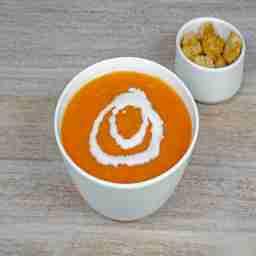 Rustic cream of tomato soup