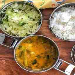 Sambhar rice meal