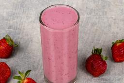 Fresh strawberry milkshake