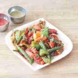 Baby corn chilli - main course