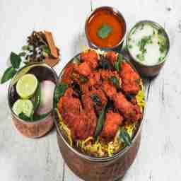 Boneless chicken hyderabadi biryani