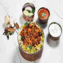 Mushroom biryani