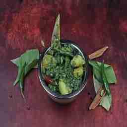 Aloo palak dry