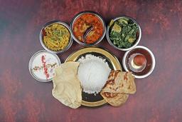 Aloo palak thali