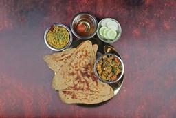 Home style sabji with paratha