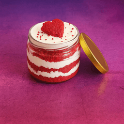 Red velvet jar