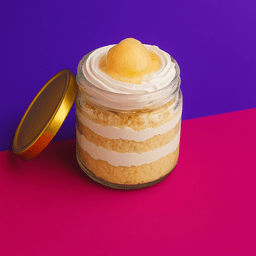 Litchee jar cake