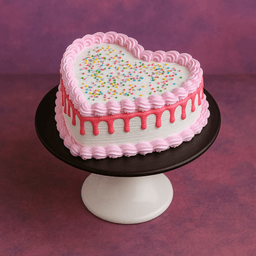 Special vanilla heart cake eggless