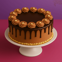 Dark chocolate & hazelnuts cake eggless