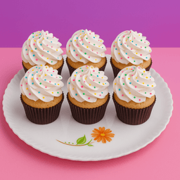 Vanilla cupcake [pack of 6]