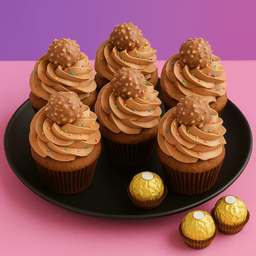 Ferero rocher cupcake [pack of 6]