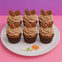 Kitkat cupcake [pack of 6]