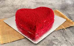 Red velvet heart cake [pure veg]