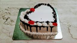 Black forest heart cake [pure veg]