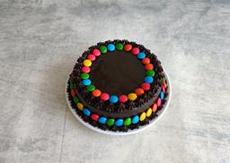 Chocolate gems cake [pure veg]
