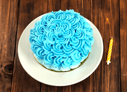 Blueberry rose cake [pure veg]