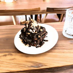 Brownie sundae