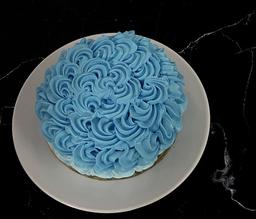 Blueberry rose cake eggless