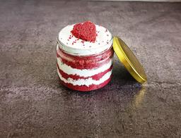 Red velvet jar cake