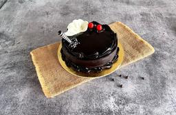 Chocolate truffle cake eggless