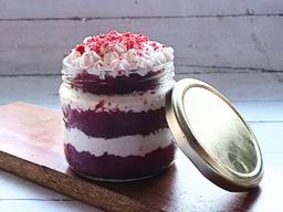 Red velvet cheese jar cake [350 ml ]