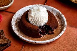 Lava with ice cream