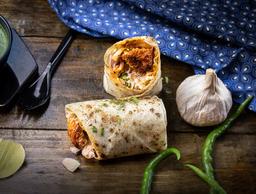 Chilli garlic chaap wrap