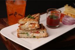 Lambhergini paneer tikka sandwich