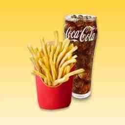 Fries (reg) + coke (250ml)