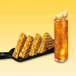 Paneer sandwich + mint iced tea
