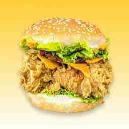 Mexican zinger chicken burger