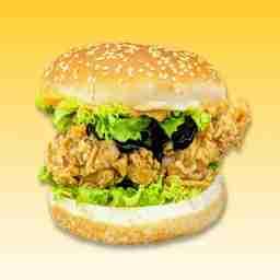 Barbeque zinger chicken burger