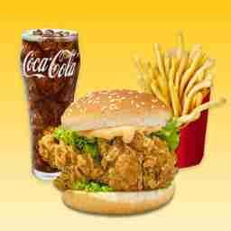 Zinger chicken burger combo