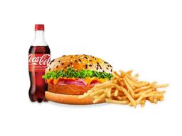 Crispy paneer burger combo