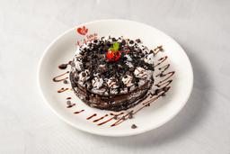 Rich chocolate pancakes