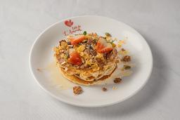 Healthy museli pancakes